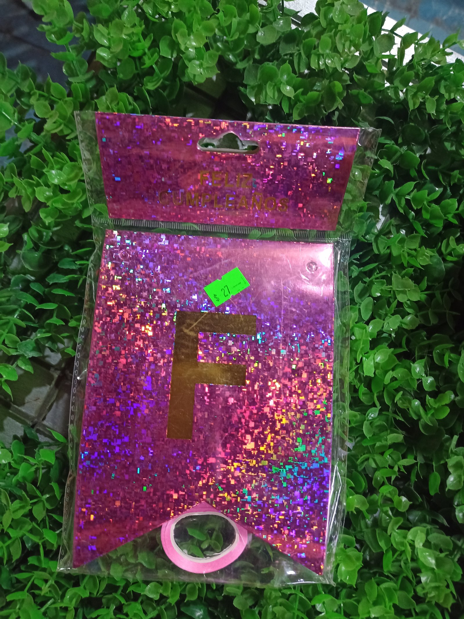 Letrero feliz cumpleaños