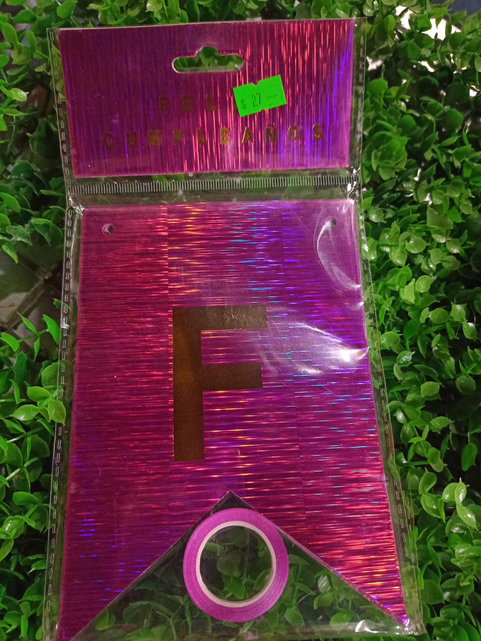 Letrero feliz cumpleaños