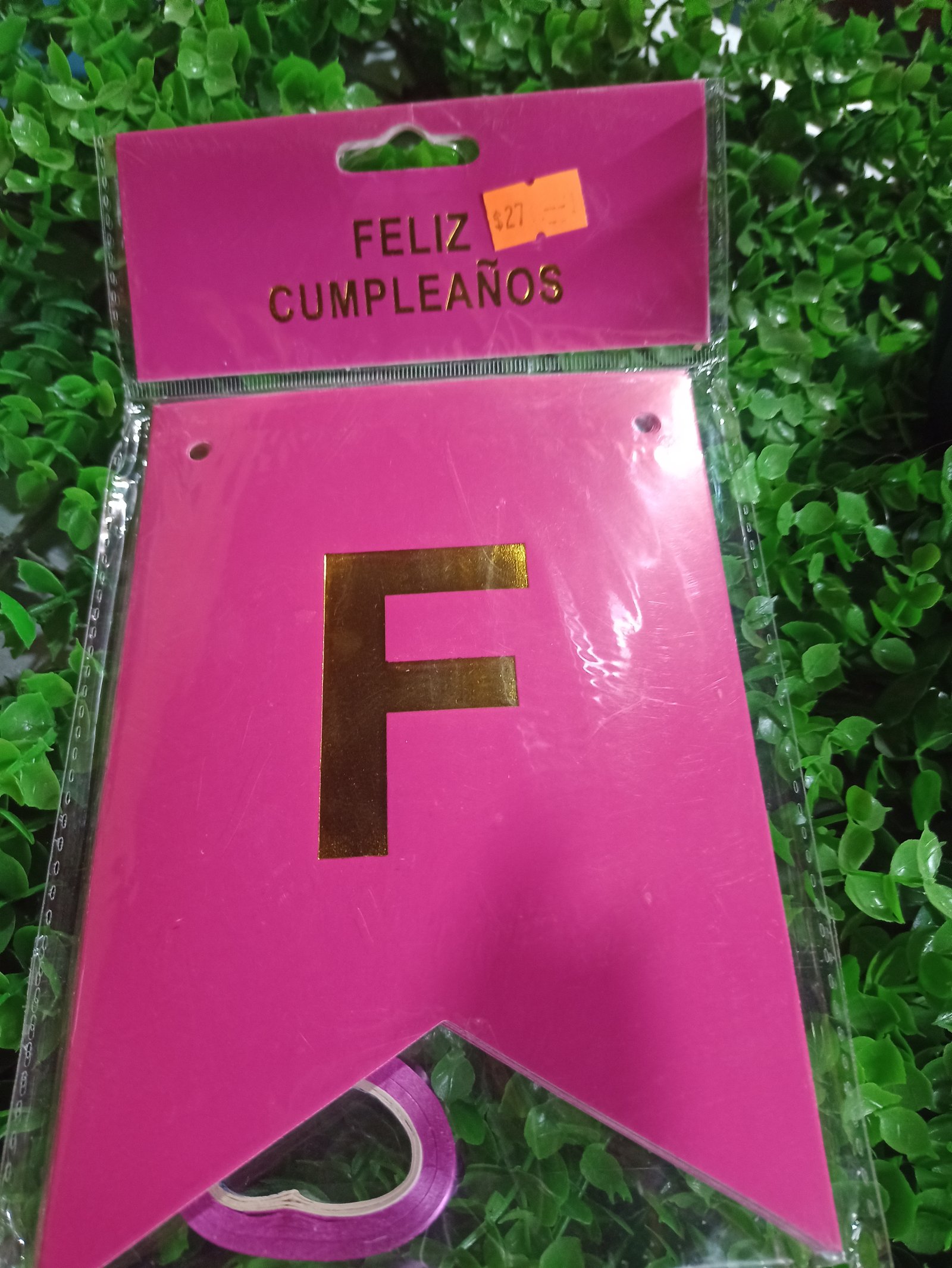 Letrero feliz cumpleaños