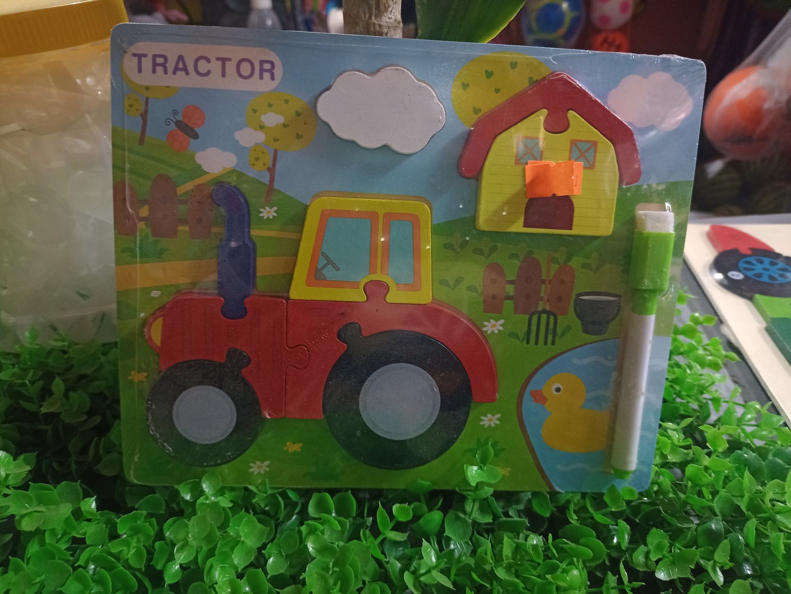 Juego educativo tractor