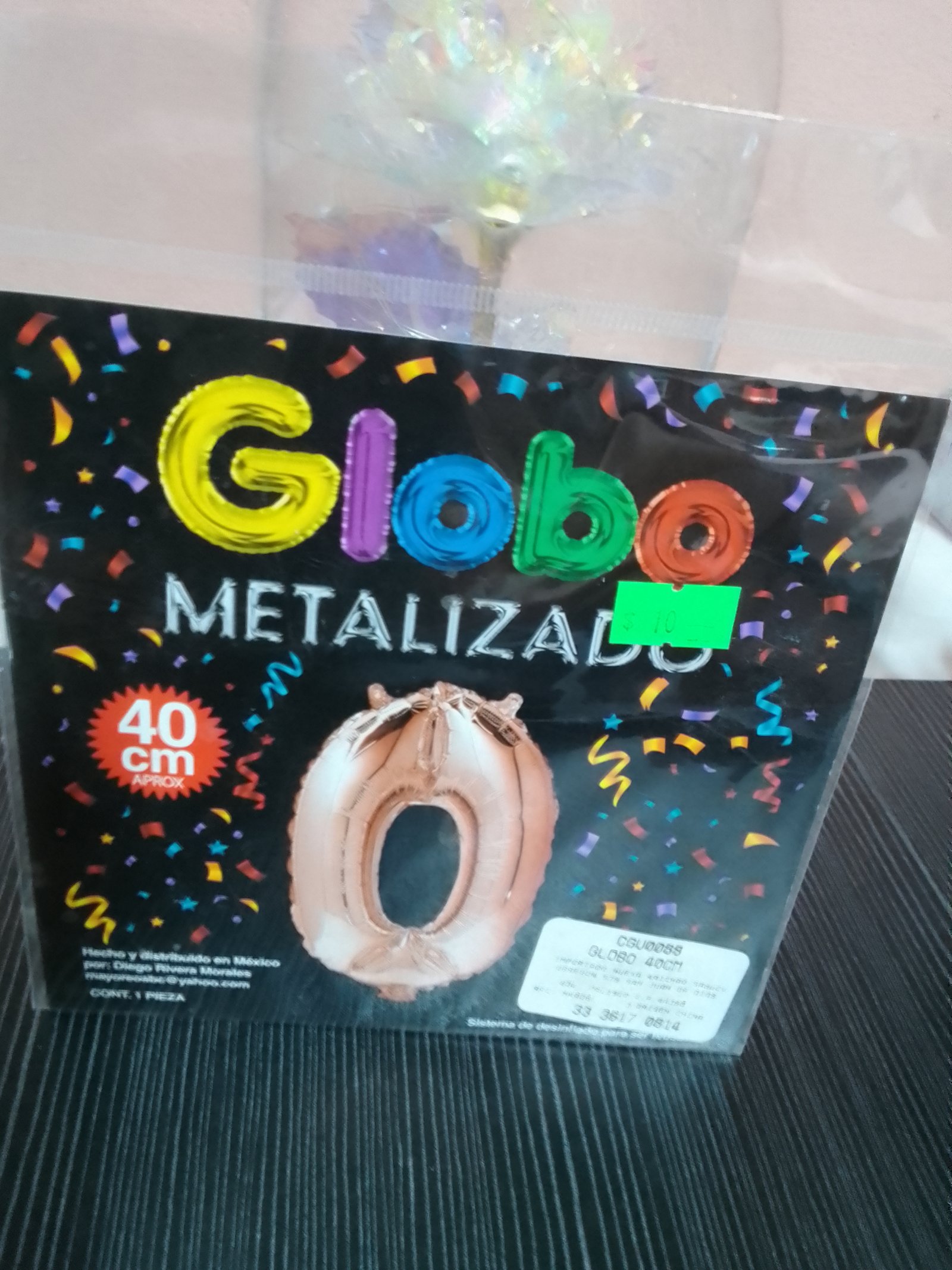 Globo metalizado 40cm