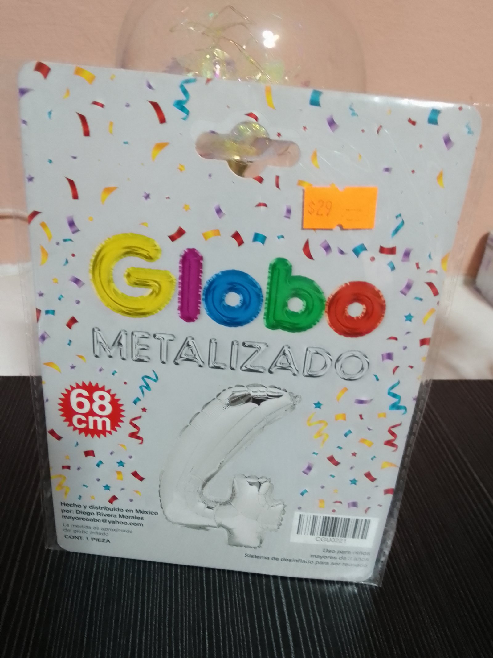 Globo metalizado 60cm