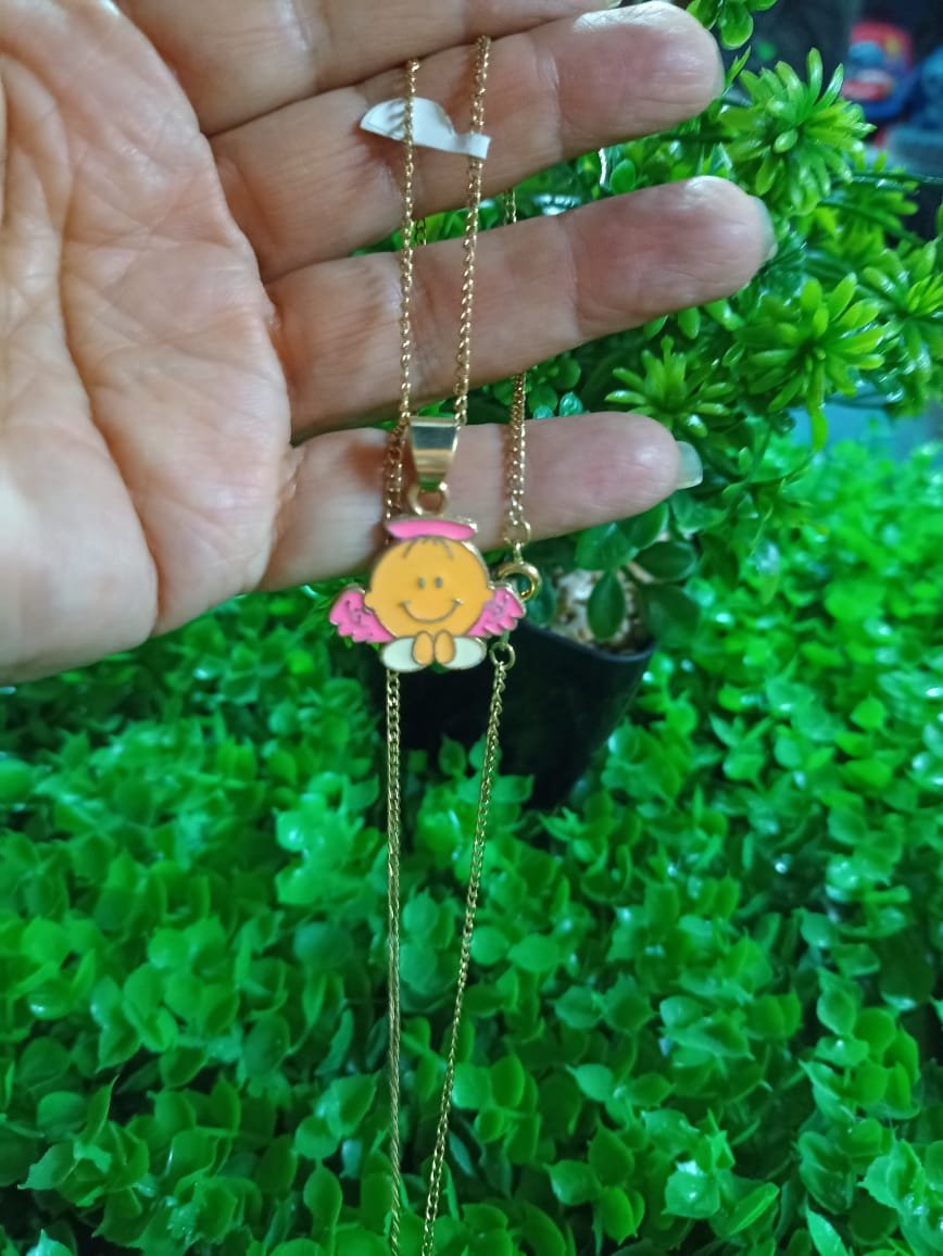 Cadena con dije angelito