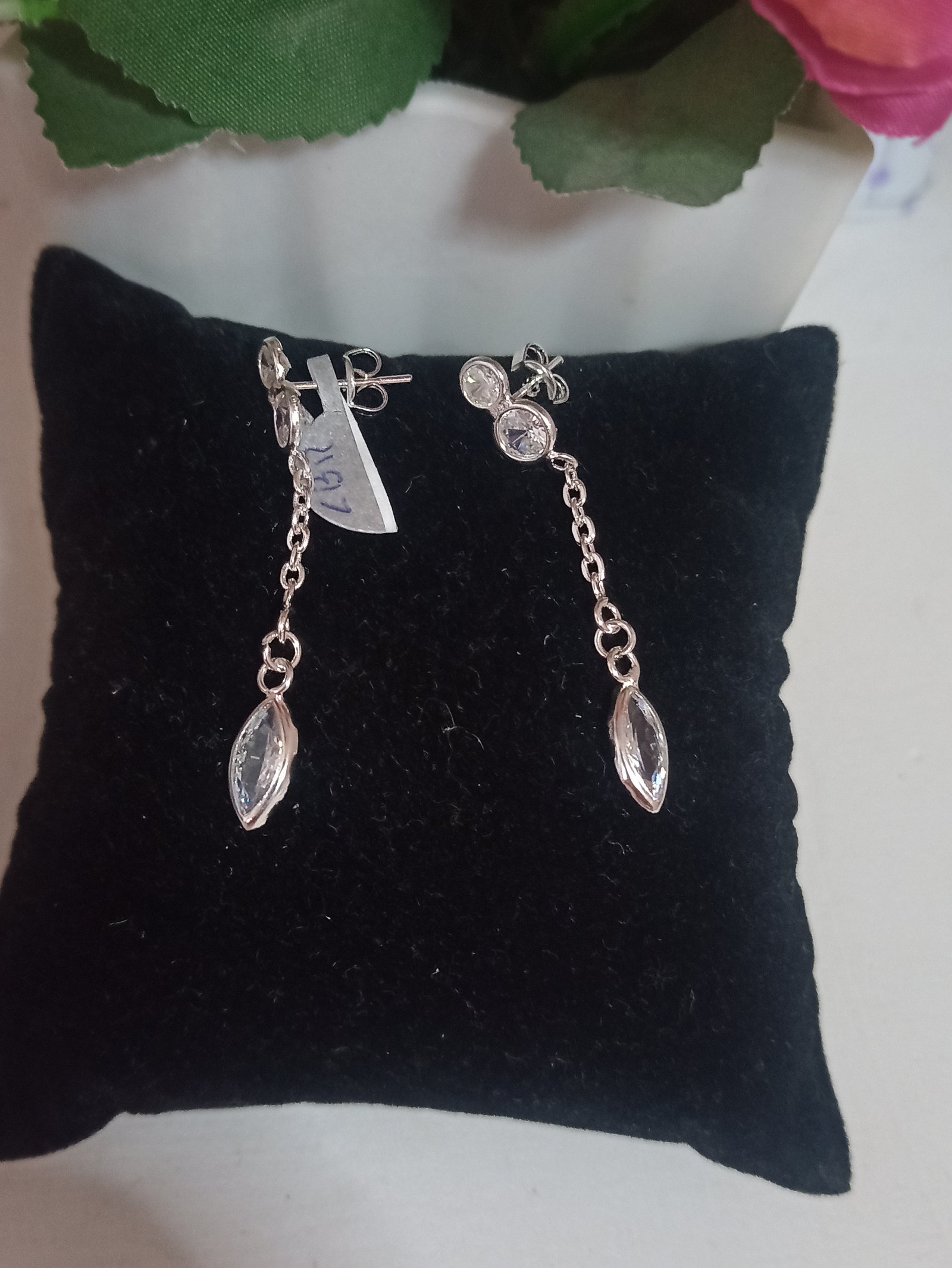 Aretes de plata con circonias