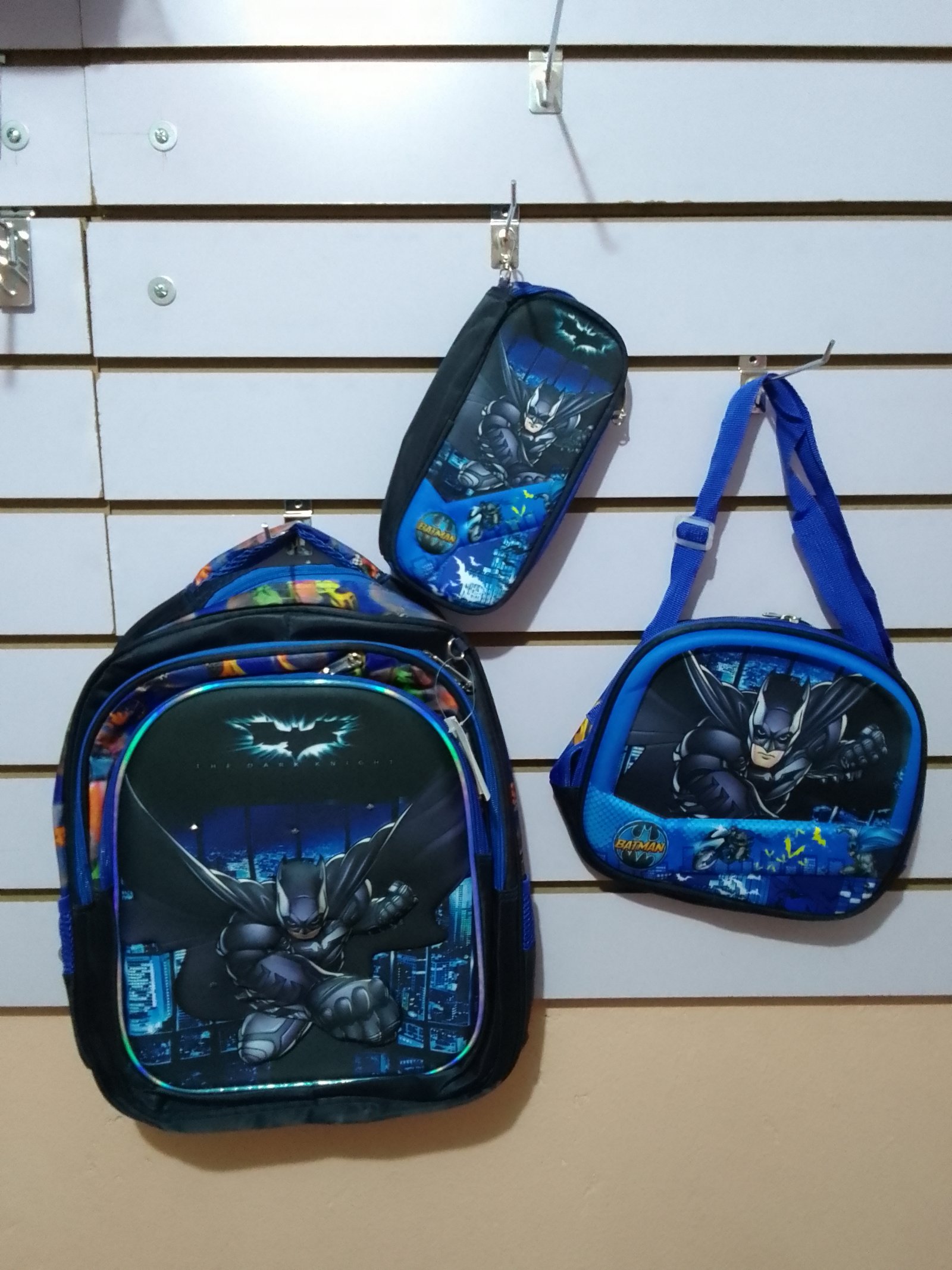 Mochila Batman con 3 piezas