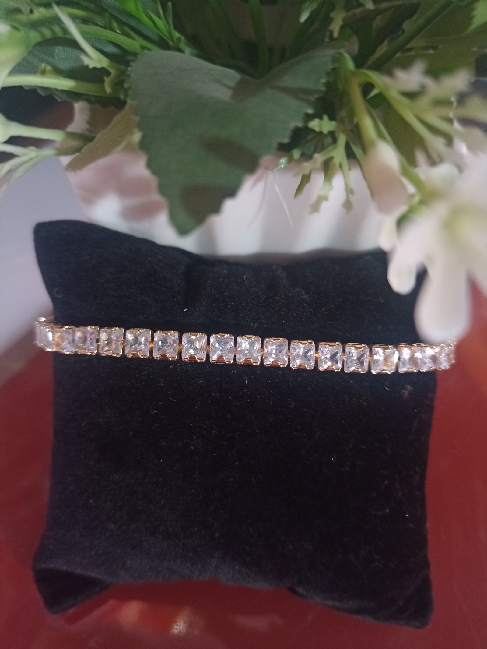 Brazalete con circonias blancas