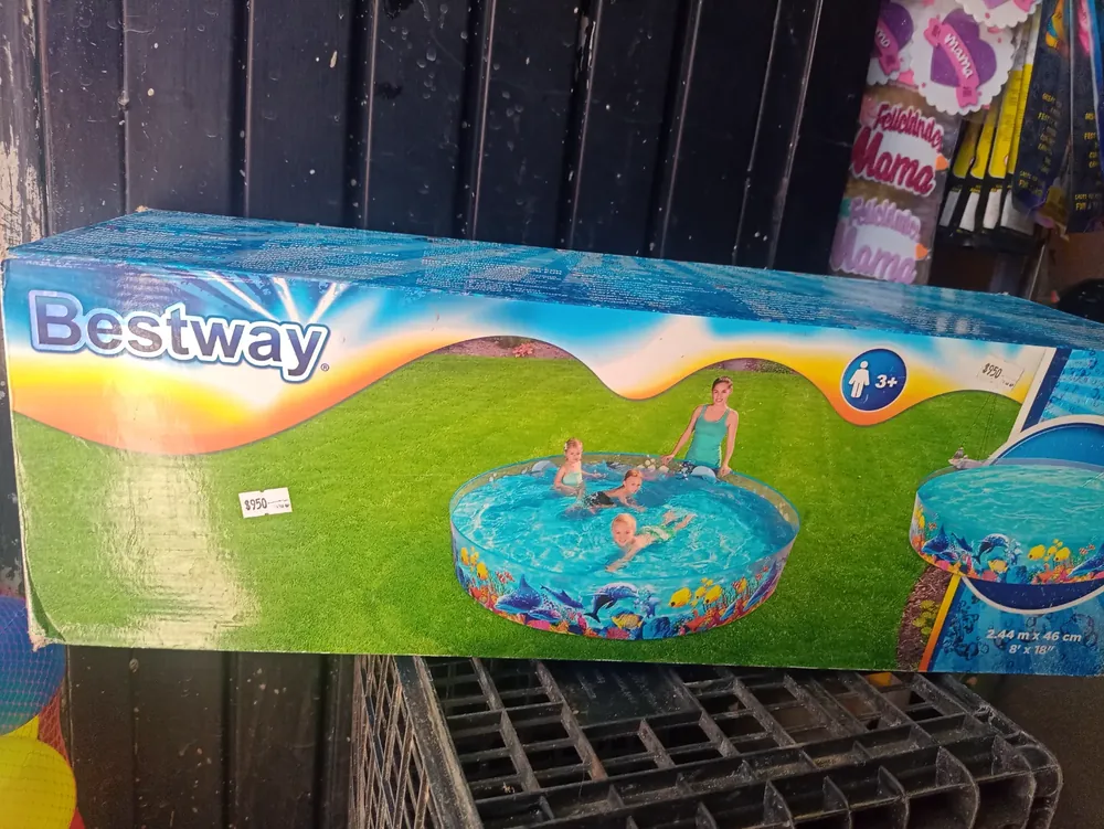 Alberca de plástico grueso