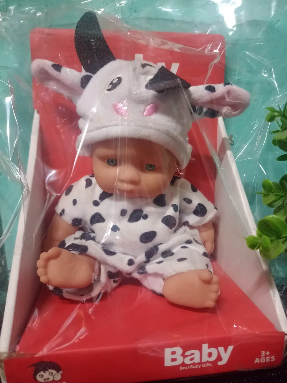 Muñeco vestido de vaquita