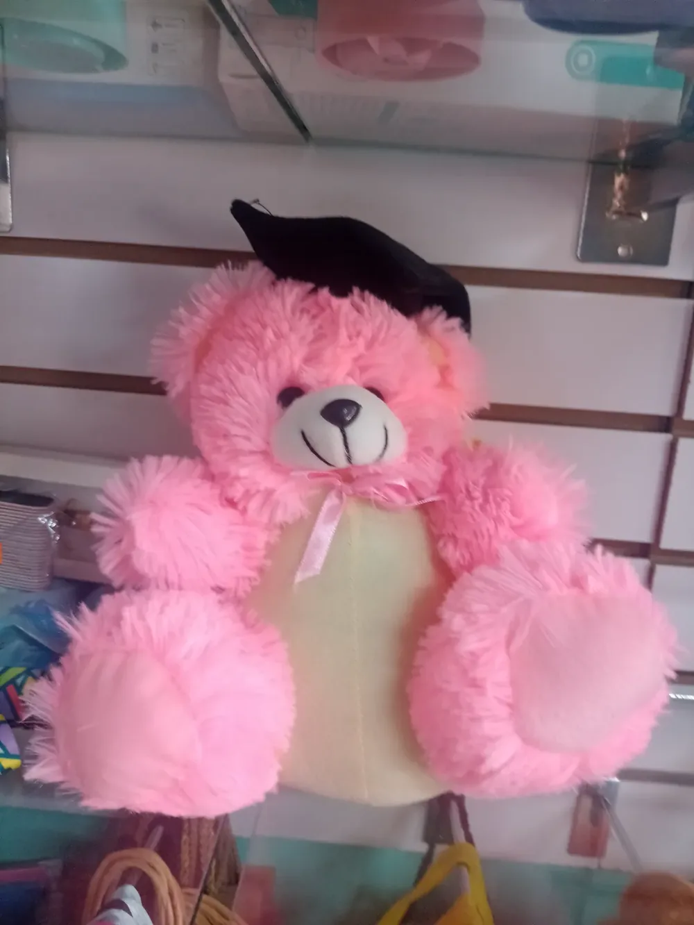 Osito graduación rosa